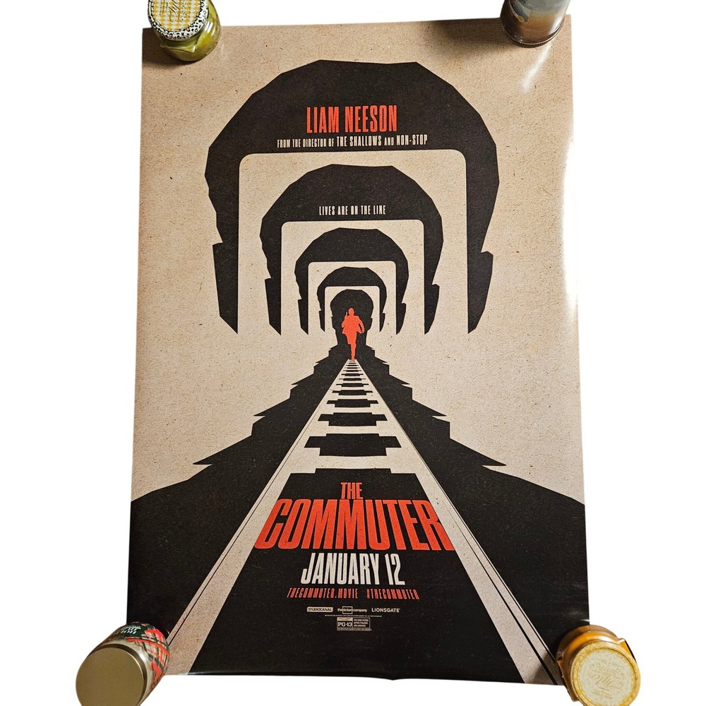 The Commuter 2018 Original One‎ Sheet Movie Poster 27x40 Liam Neeson D/S